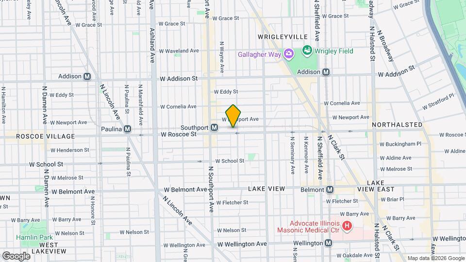1306 W Roscoe St, Unit J03P Mapa y Detalles de la Ubicación