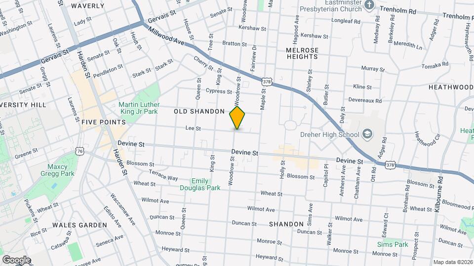 730 Woodrow St Map and Location Details