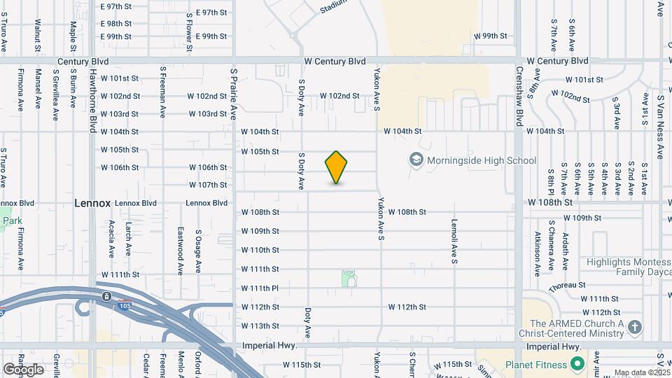 3705 W 107th St Map and Location Details