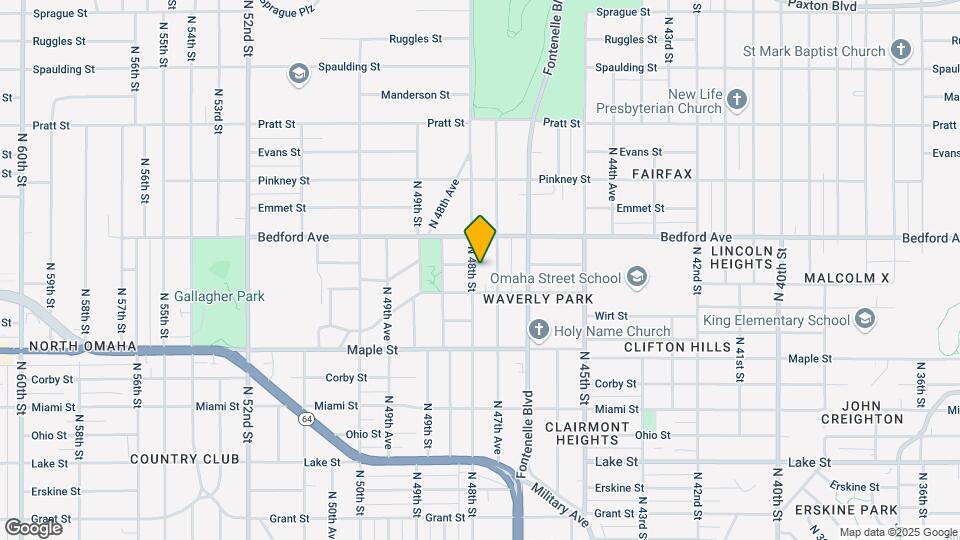 3121 N 48th St Map and Location Details