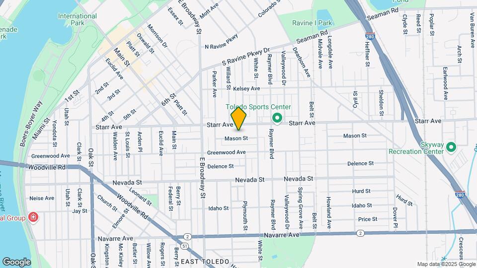 1217 Mason St Map and Location Details