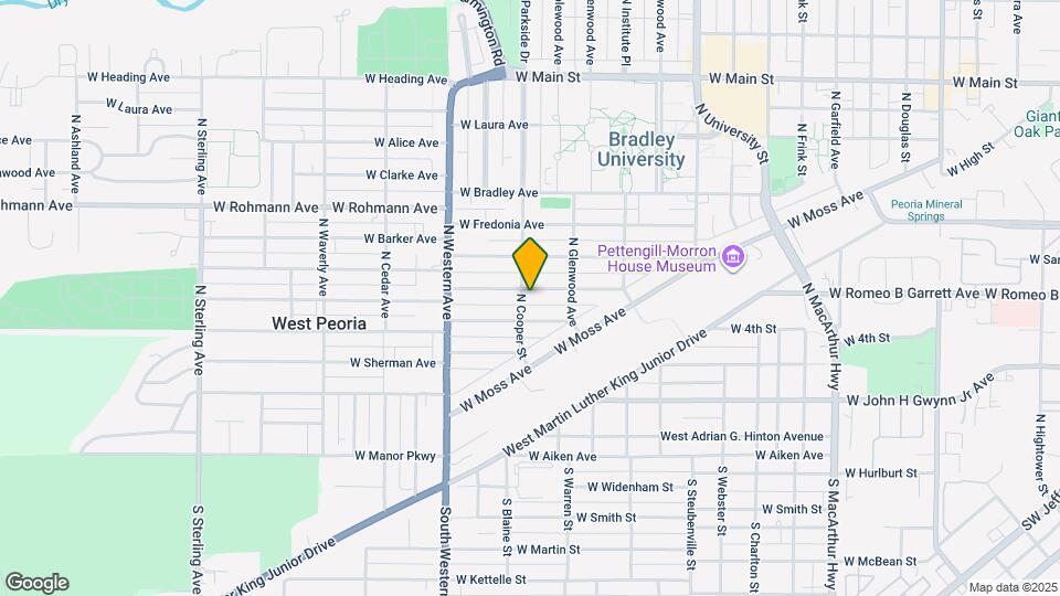 1628 W Callender Ave Mapa y Detalles de la Ubicación