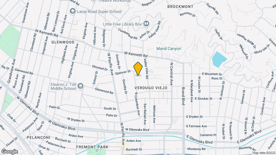 1344 N Columbus Ave Map and Location Details