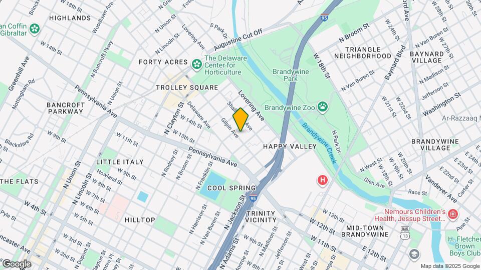 1209 Gilpin Ave Map and Location Details