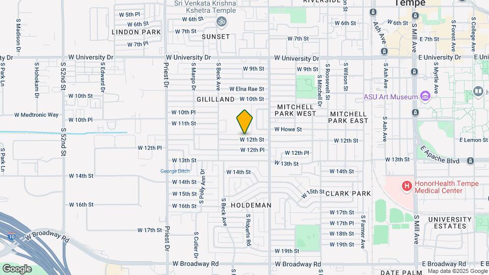 1100 W 12th St Map and Location Details