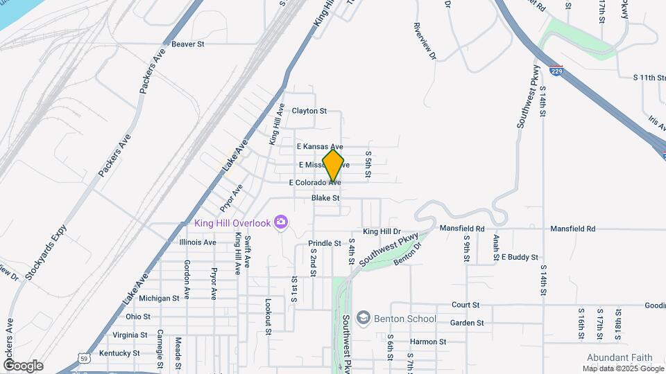 424 E Colorado Ave Map and Location Details