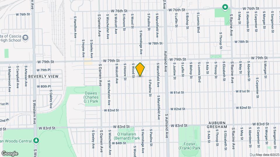 8002 S Hermitage Ave Map and Location Details