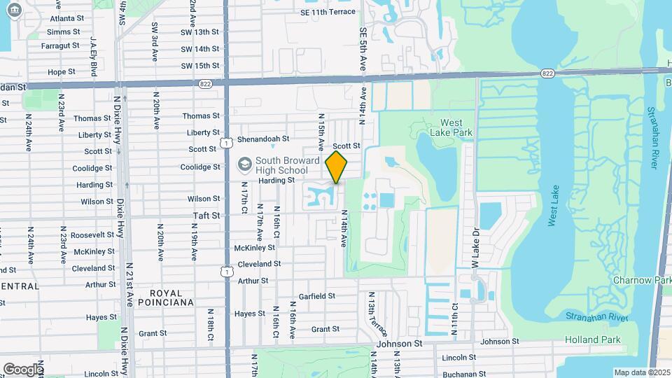 1812 E Trafalgar Cir Map and Location Details