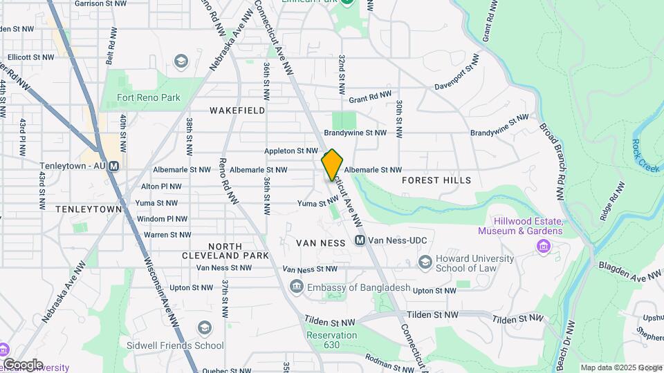 4444 Connecticut Ave NW Map and Location Details