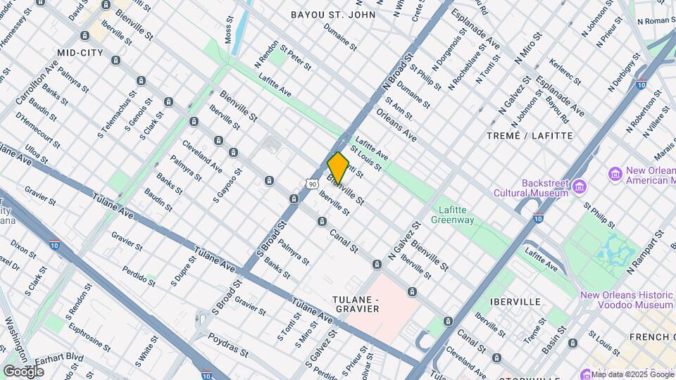 2608 Bienville St Map and Location Details