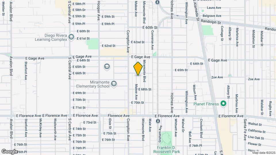 6616 Makee Ave Map and Location Details