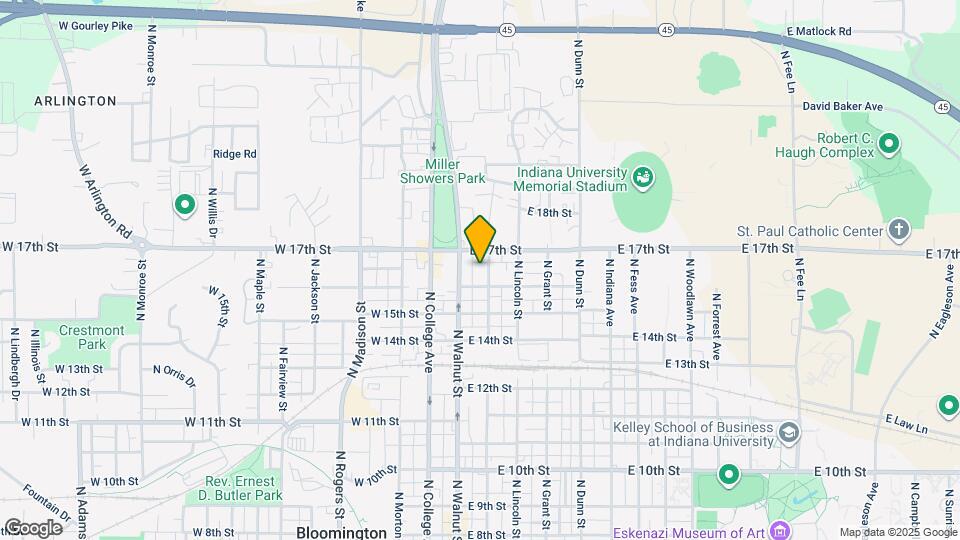 1213 N Washington St Map and Location Details