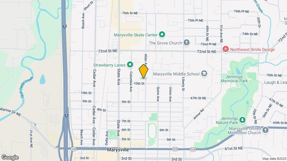 1035 Alder Ave Mapa y Detalles de la Ubicación