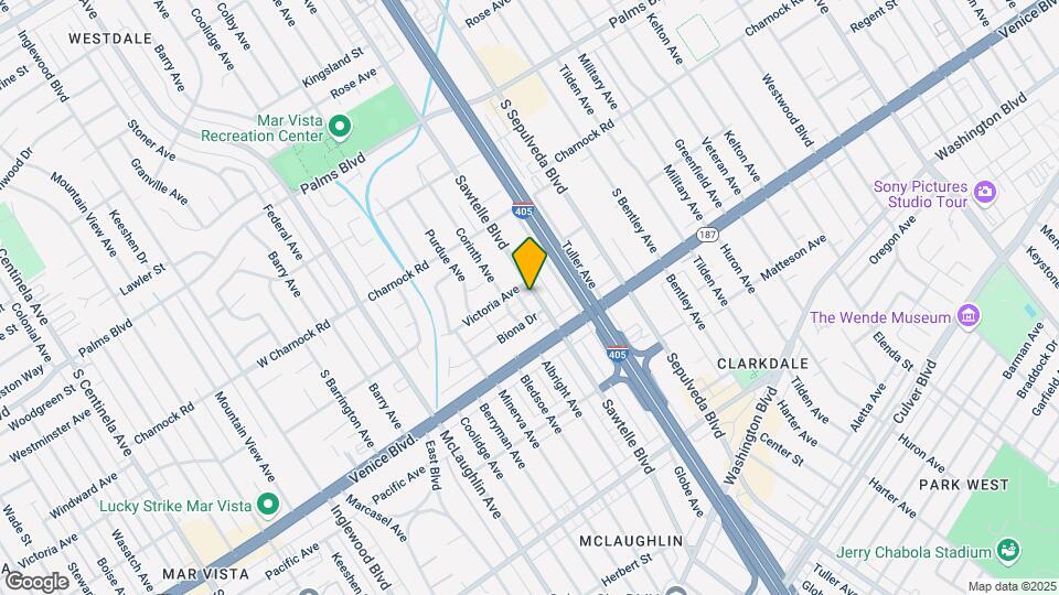 3715-3719 Sawtelle Blvd Map and Location Details