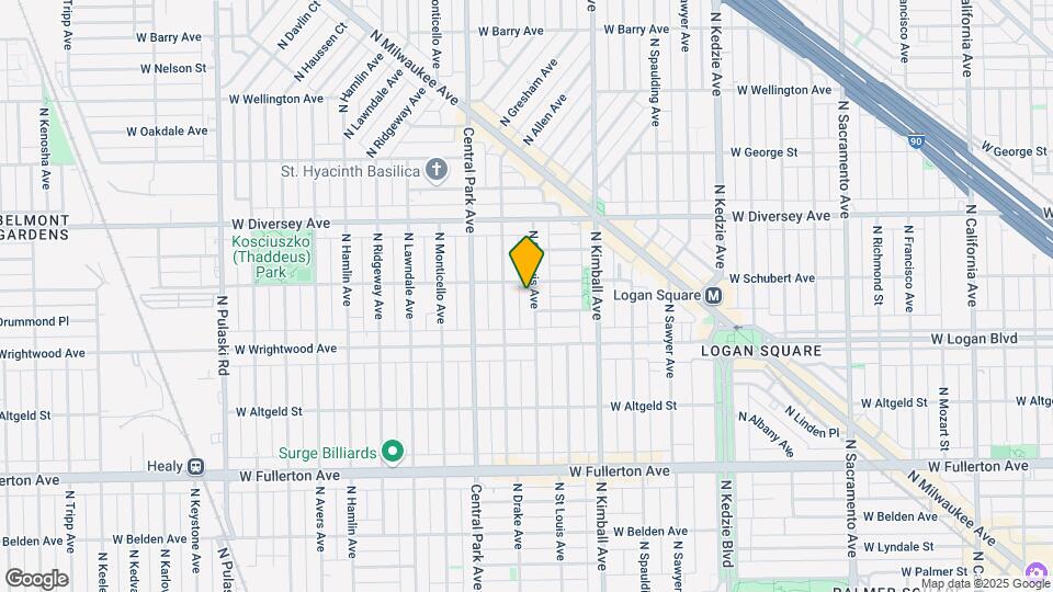 2650 N St Louis Ave Map and Location Details