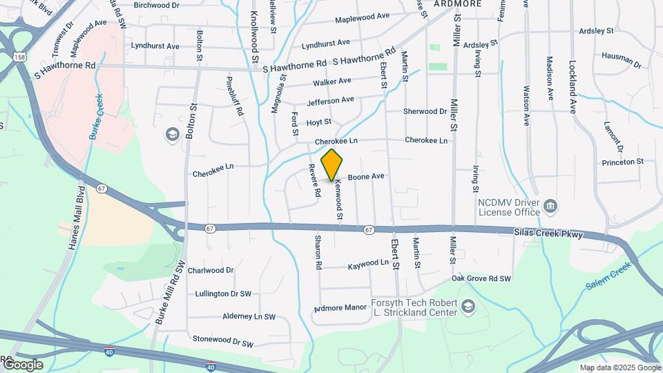 1408 Kenwood St Map and Location Details