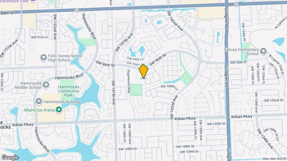 9752 SW 145th Pl Map and Location Details