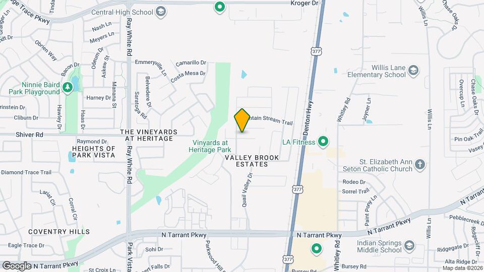 5709 Valley Stream Way Map and Location Details