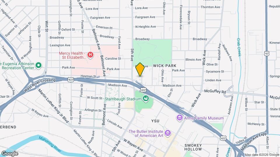 826 Michigan Ave Map and Location Details