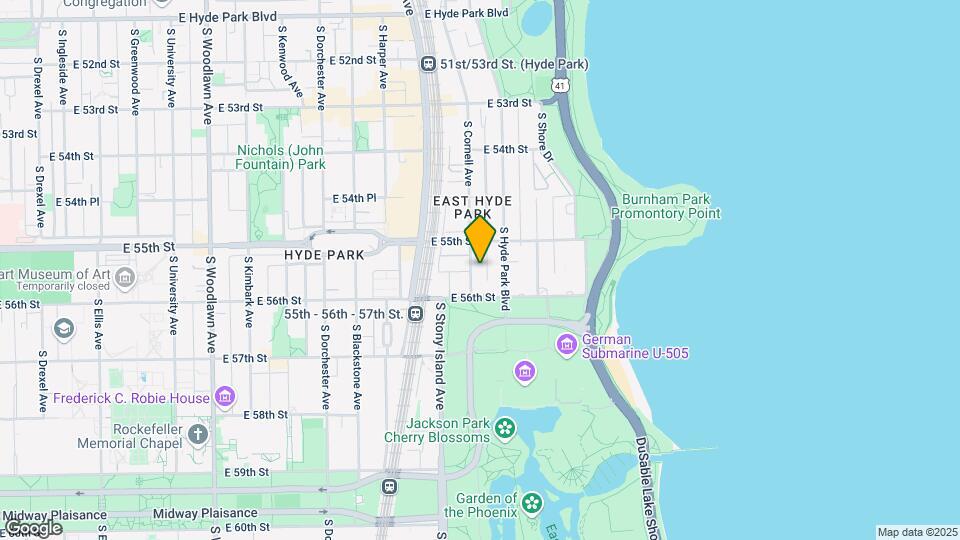 5527-5529 S Cornell Ave Map and Location Details