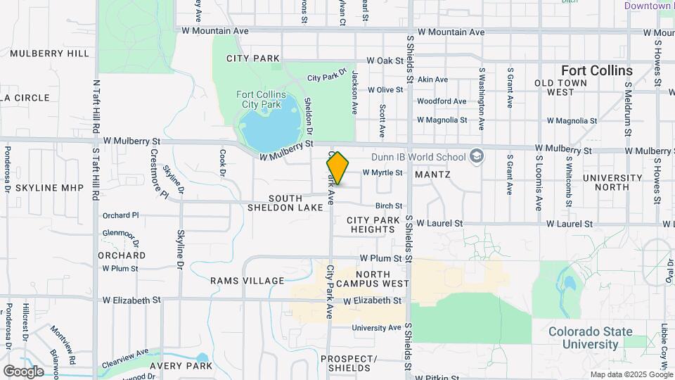 1325 Crestmore Pl Map and Location Details