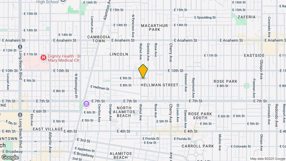 834 Walnut Ave Mapa y Detalles de la Ubicación