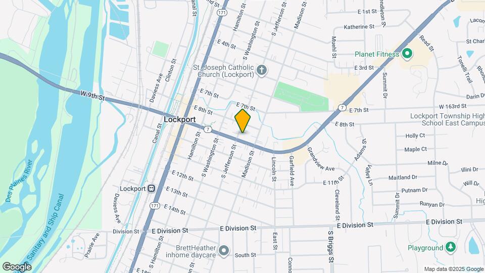 818 S Jefferson St, Unit 824 Map and Location Details