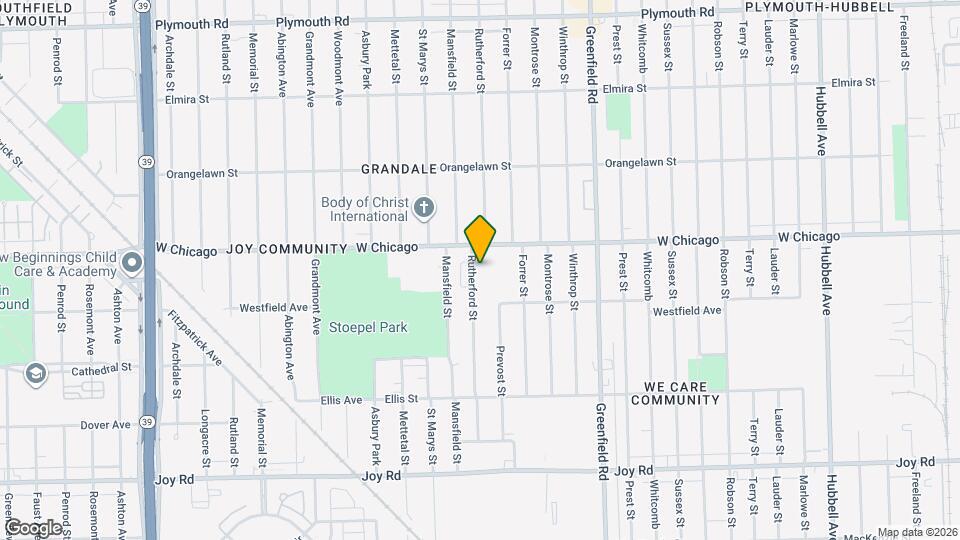 9384 Rutherford St Map and Location Details