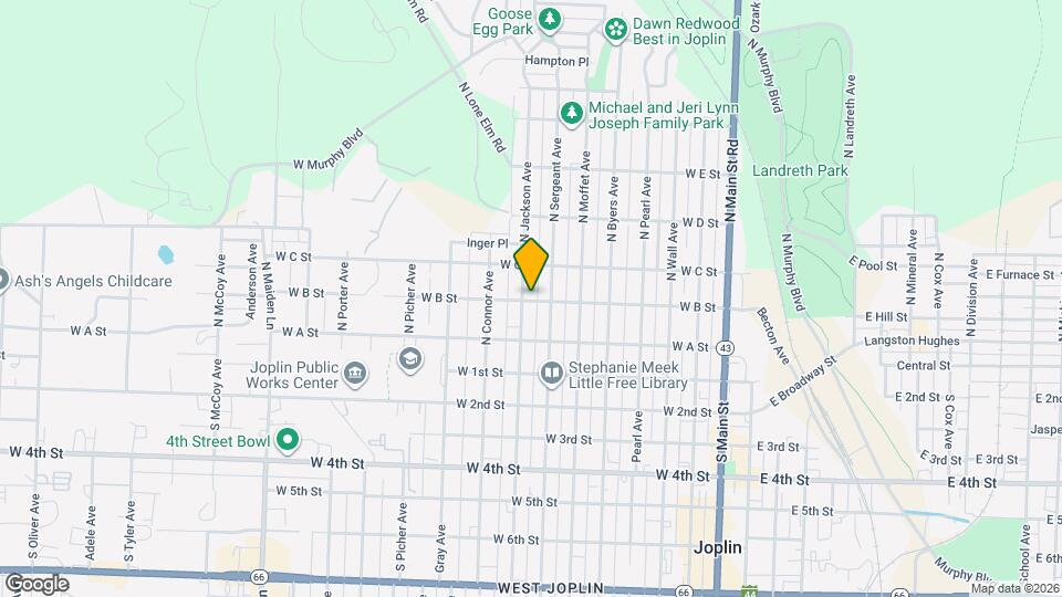 719 W B St Map and Location Details