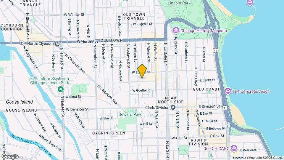 1552 N North Park Ave Map and Location Details