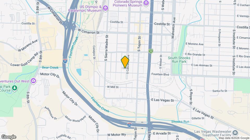 826 S Cascade Ave Map and Location Details