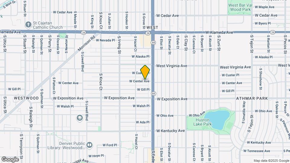 3073 W Center Ave Map and Location Details