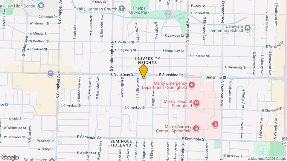 1819 S Virginia Ave Mapa y Detalles de la Ubicación