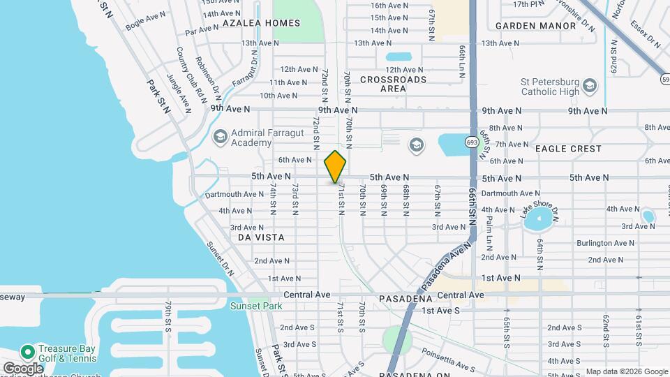 7101 Dartmouth Ave N, Unit 4 Map and Location Details