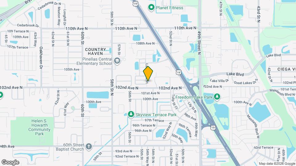 10321 Larchmont Pl Map and Location Details