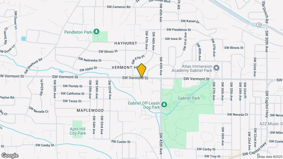 4748 SW Vermont St Map and Location Details