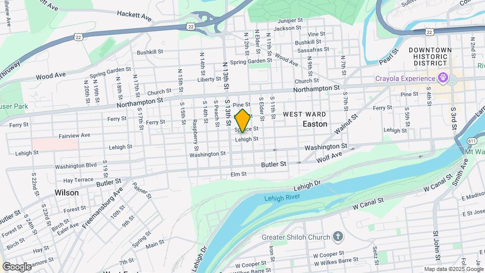 1225 Lehigh St Map and Location Details