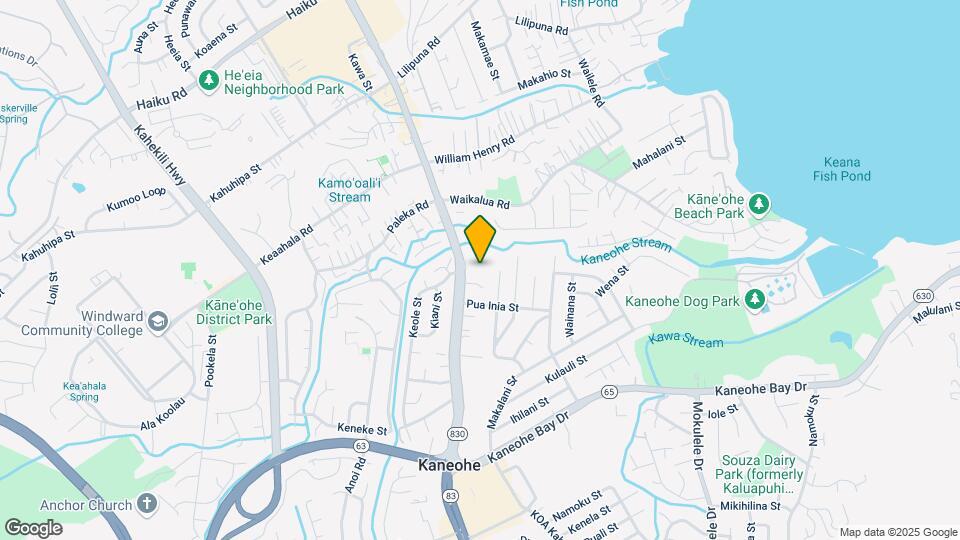 Kaneohe Elderly Apartments Map and Location Details