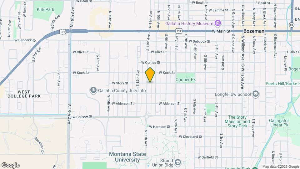 1020 W Story St Map and Location Details