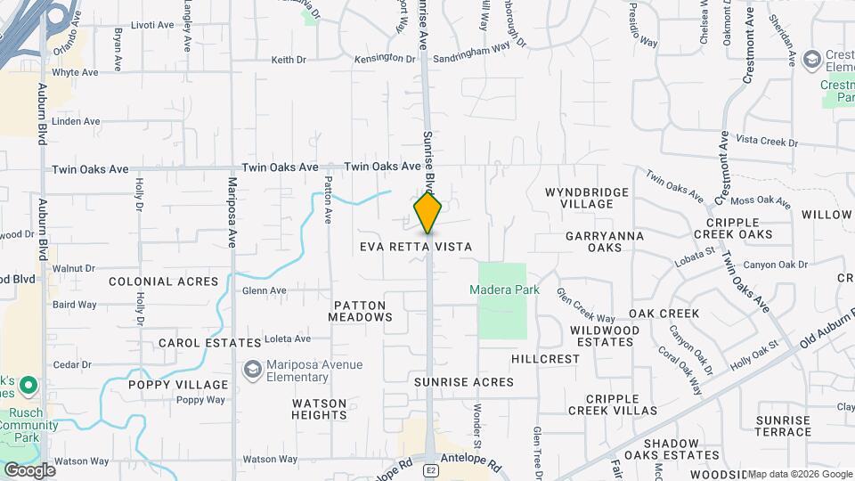 8237 Sunrise Blvd Map and Location Details