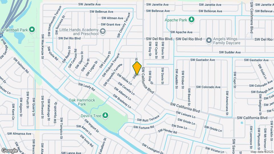 1941 SW Diamond St Map and Location Details