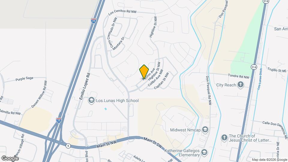 1001 Pinzon St NW Map and Location Details