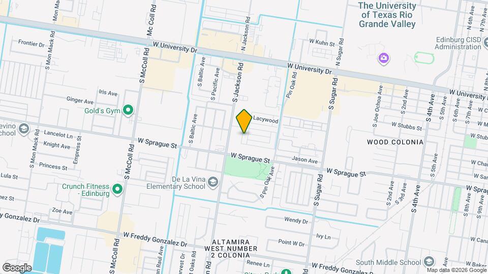 615 S Pebble Creek Map and Location Details