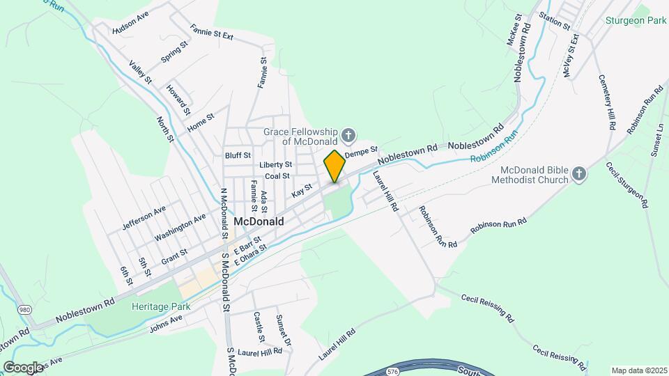 414 E Lincoln Ave Map and Location Details