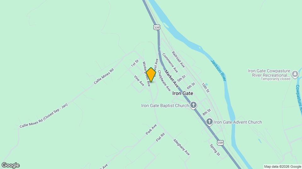 307 Wintergreen Ave Map and Location Details