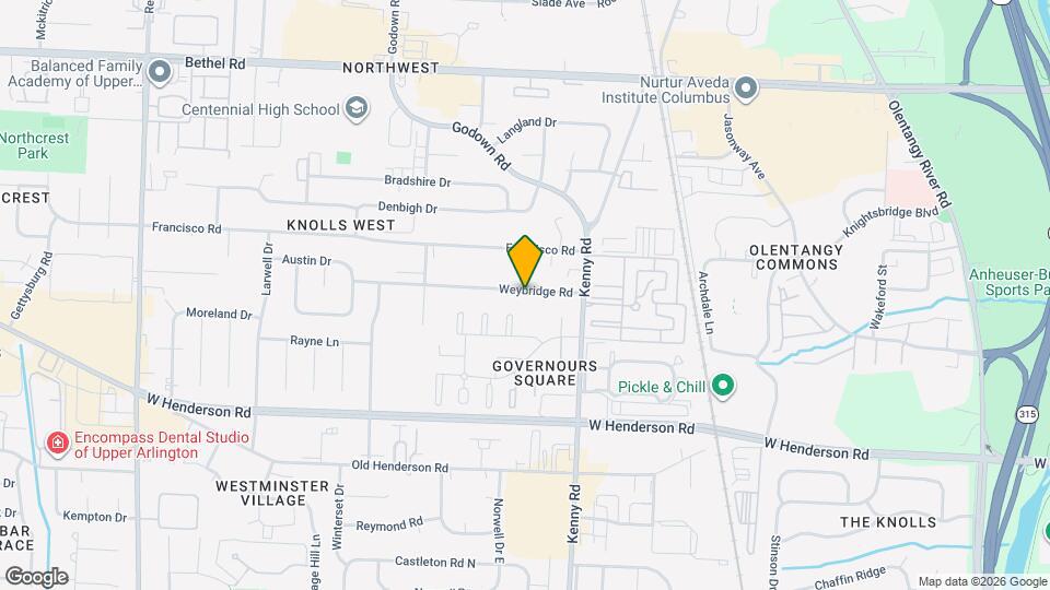 1217 Weybridge Rd Map and Location Details