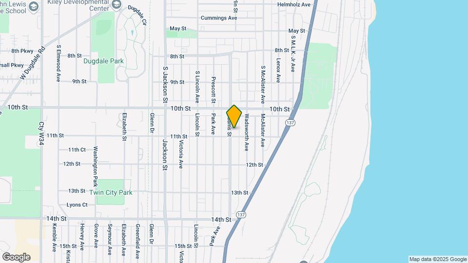 1039 Adams St-Unit -2 Map and Location Details