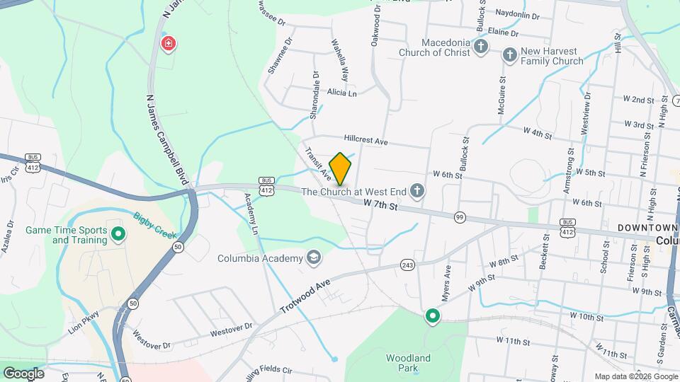 1004 W 7th St Map and Location Details