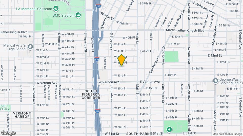 217 W 43rd St Map and Location Details