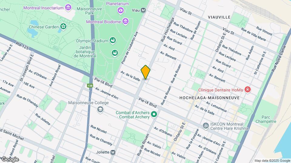 4250 Hochelaga Rue Map and Location Details